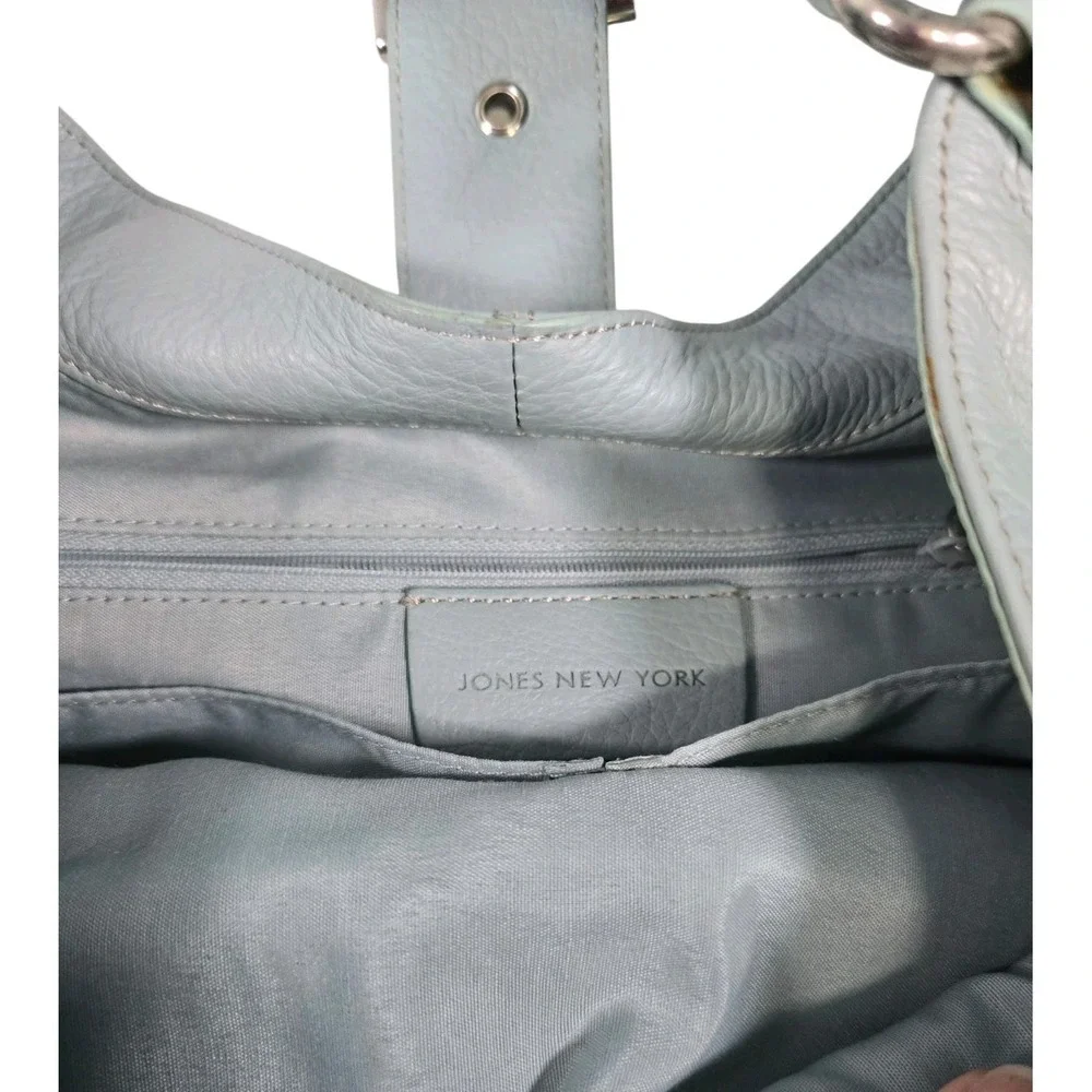 Jones New York Faux Leather Shoulder‎ Bag Purse Handbag Mint Green Medium